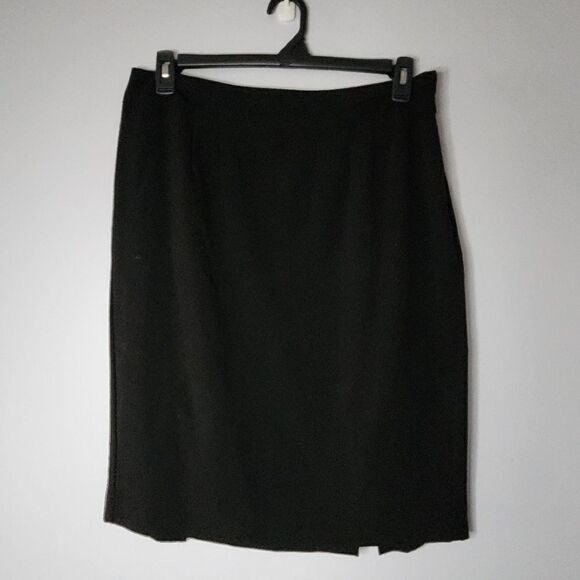 New York & Company Dresses & Skirts - New York & Company Stretch Womens Straight Pencil Skirt Size 12 Black Back Zi